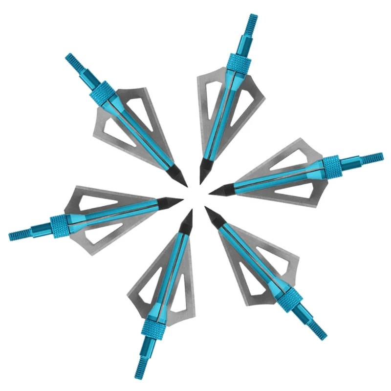 6 шт. широкие наконечники для стрельбы из лука 100 зерен 3 лезвия|Лук и стрела| |