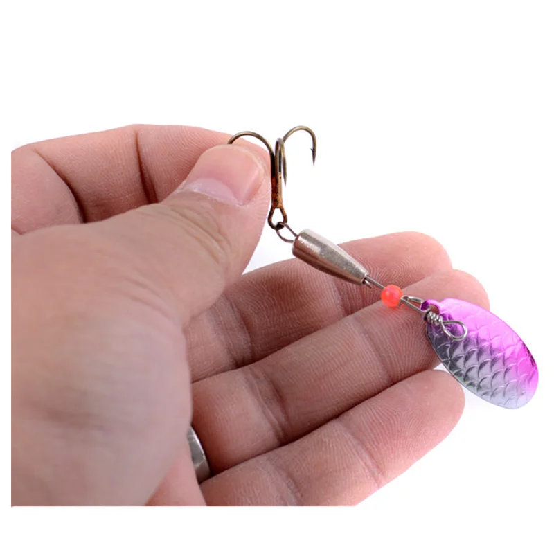 1 шт. 6 см 4 г вращающаяся блесна ложка для форели приманка с металлическими