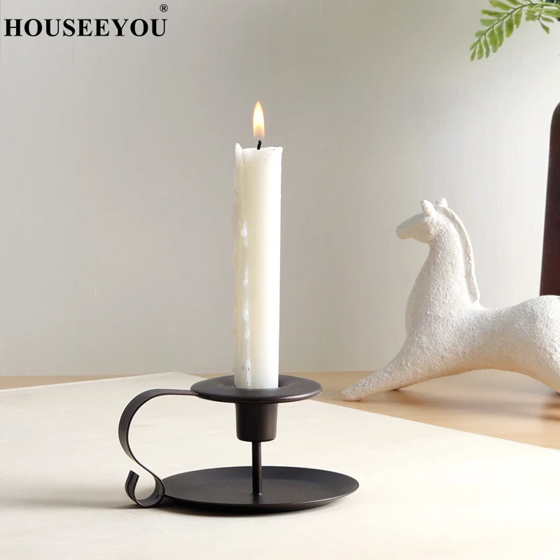 Подсвечник Железный в европейском стиле подсвечник винтажном ретро