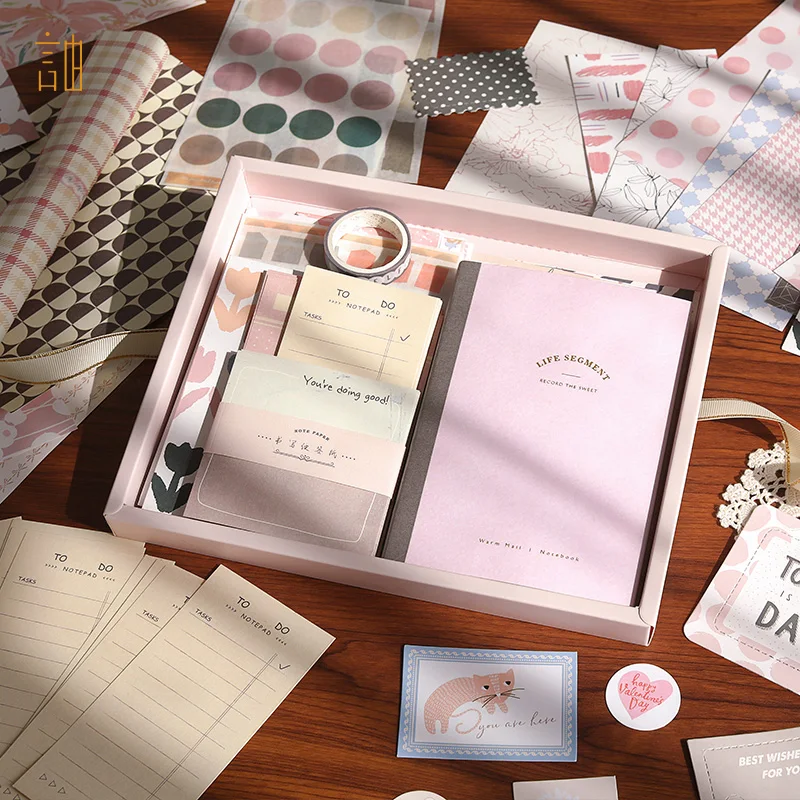 Simno A6 Набор цветных клетчатых страниц для блокнота в подарочную коробку включает