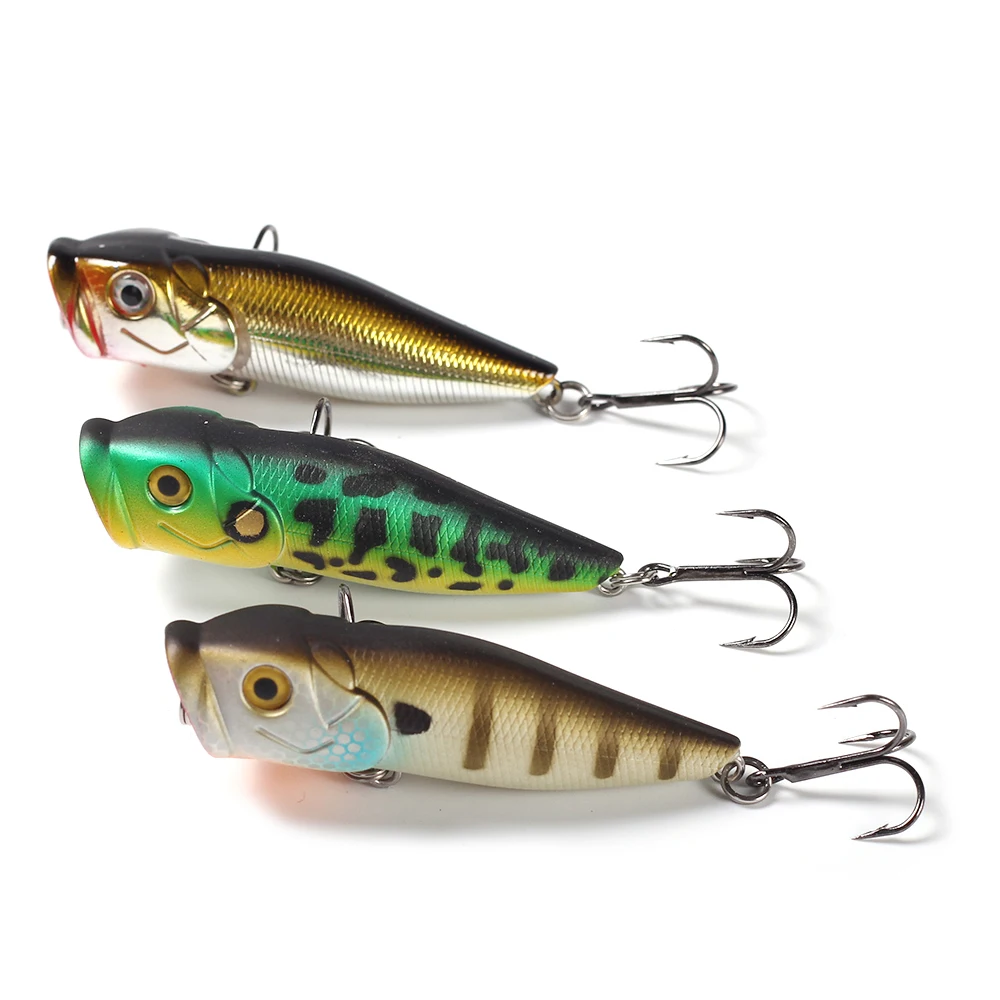 Topwater Popper приманка воблер 65 мм 8 г большой рот прогулочная рыболовная