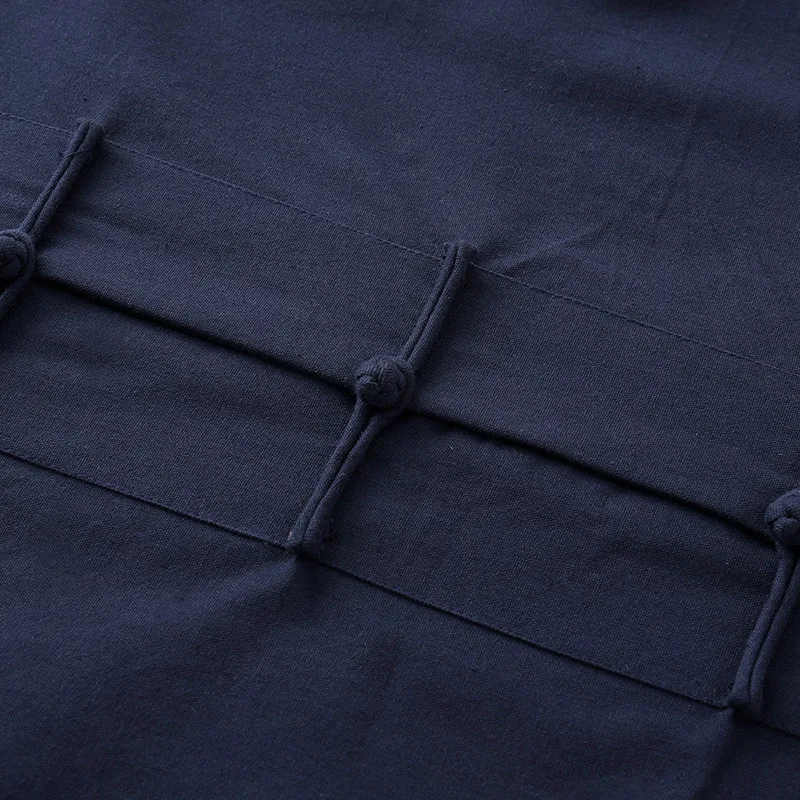 

Traditional Chinese Outfit for Men Linen Shirt Long Sleeves Ancient Tang Suit Men Fashion Autumn Kung Fu Suit Plus Size 4XL