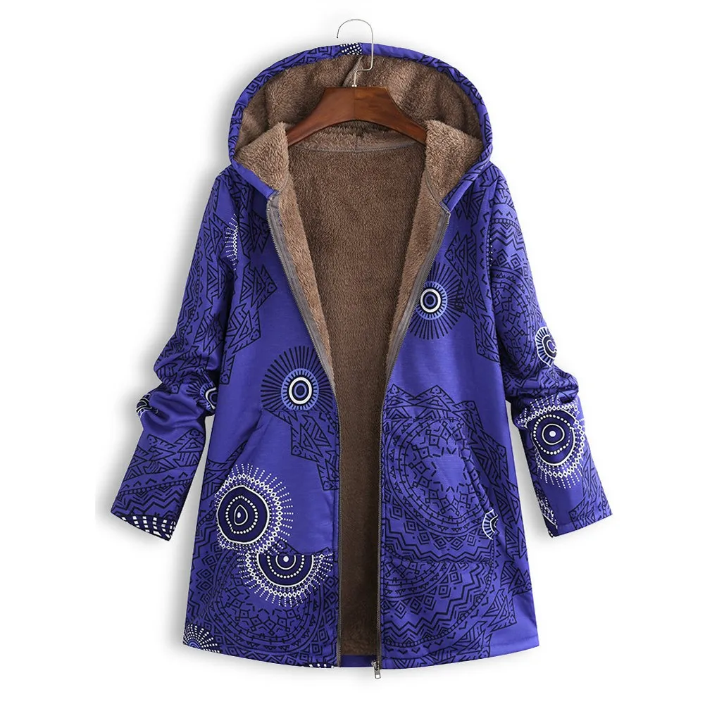 Женская зимняя парка с капюшоном и карманами на молнии | одежда