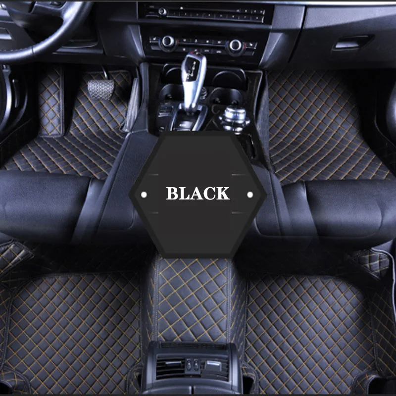 

(763mLeather Custom Auto car floor Foot mat car accessories right driver For Toyota camry