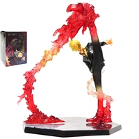 one piece17cm black leg sanji fire battle ver pvc action figure vinsmoke sanji collection model toy