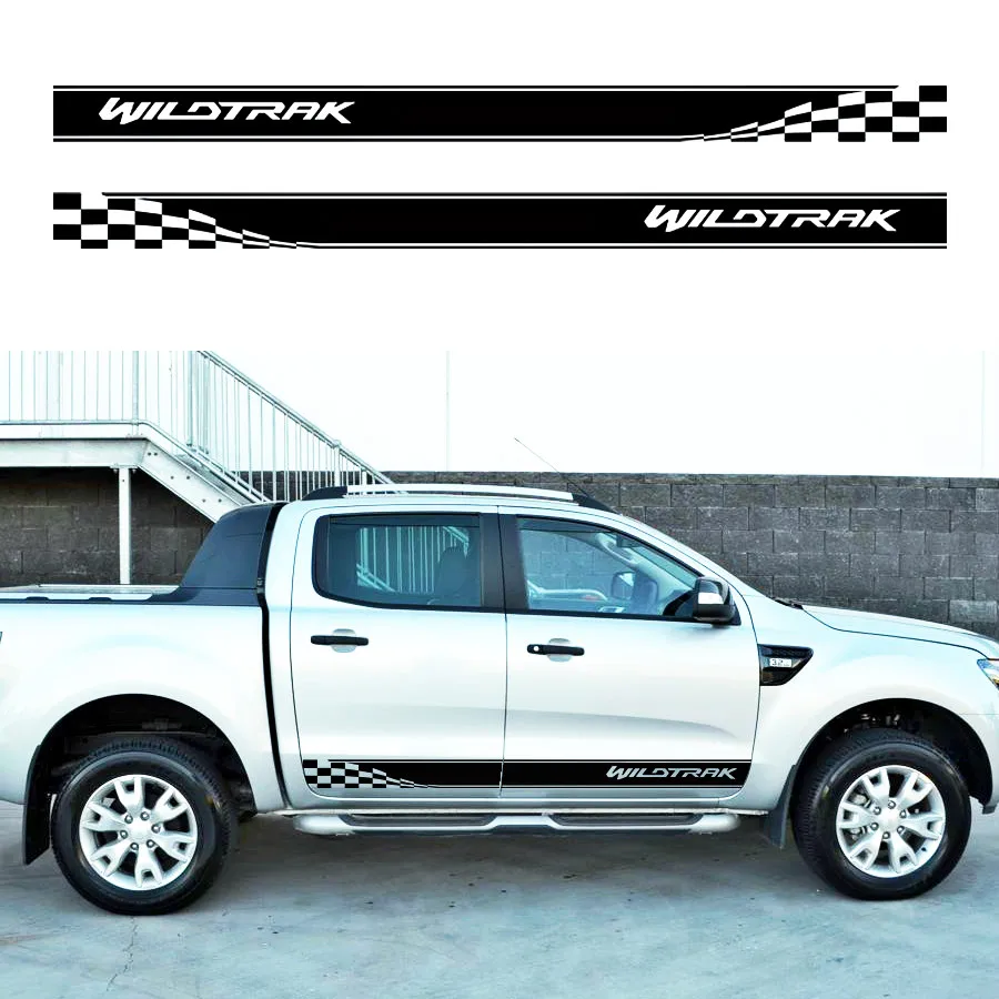 2 шт Gradien racing styling t боковая полоса графическая Виниловая наклейка для Ford ranger wildtrak