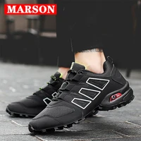 marson mens casual shoes sport comfortable breathable sneakers fashion leather shoes outdoor soft casual footwear plus size