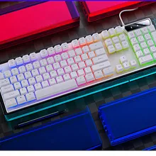 2021 HIPERDEAL  Exquisite Design High Quality LED Backlit USB Gaming Keyboard Fashion Mechanical Keyboard Gaming Keyboard Wire