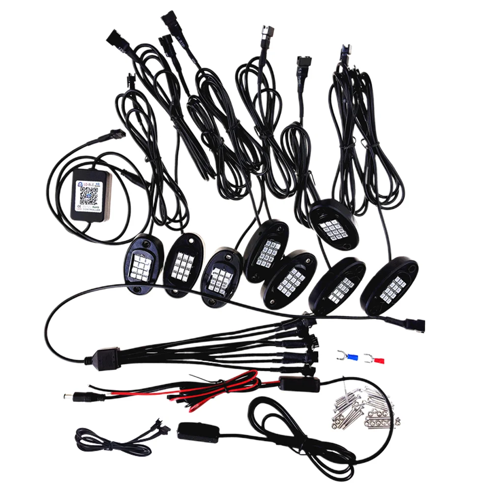 

Водонепроницаемая декоративная лампа для создания атмосферы, 1 шт., 1 тяга, 8 шасси, набор (12 В)