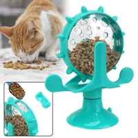 treat leaking cat toy leakage dispenser interactive for kitten cats dogs rotatable wheel toys teaser feeder