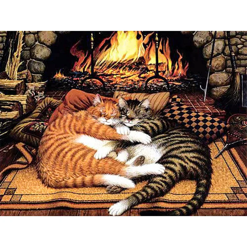 

DIY Painting By Numbers Sleepy Cat Oil Coloring By Numbers Animals Wall Art Canvas Picture Hand Painted Home Decoration Gift