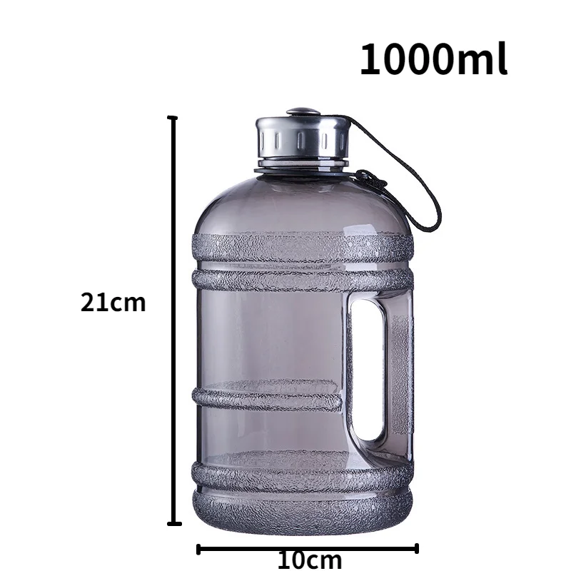 Бутылка-шейкер пластиковая для воды 1 л 5 2 с ручкой | Дом и сад