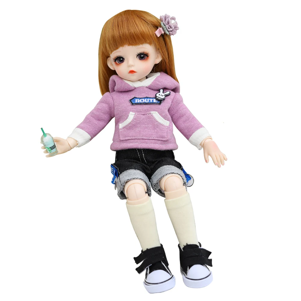 0001BV12005 Bjd кукла 30 см подарки для девочки 18 суставов кукла с одеждой DIY кукла лучшие подарки для девочки ручной работы игрушка косметика - Цвет: 0001BV12005