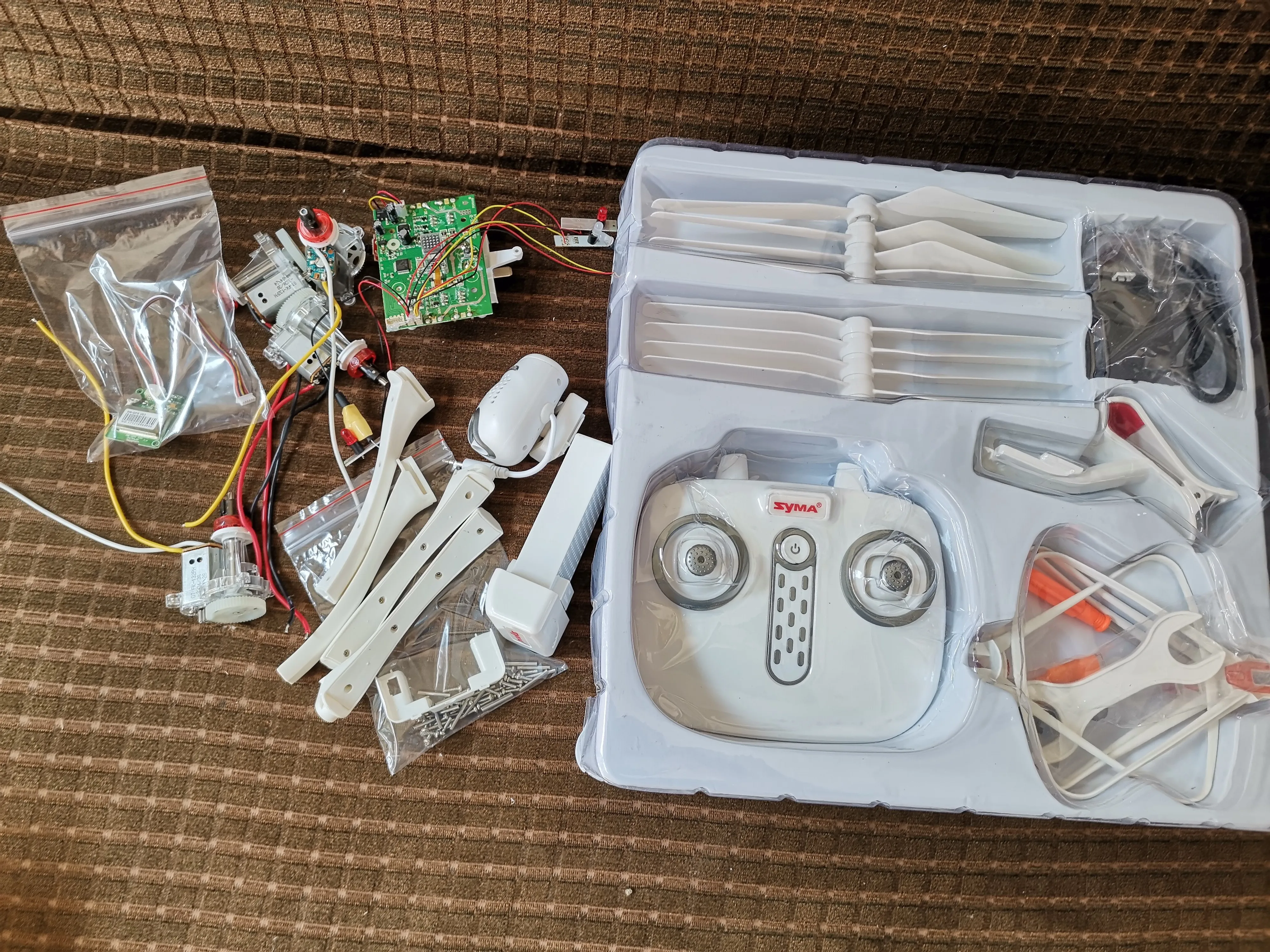 SYMA X8 PRO X8PRO GPS RC drnoe Комплект запчастей защита лезвия рама посадка гайка зарядное