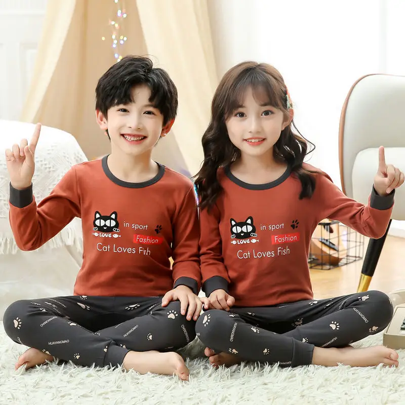 

Пижама с длинным рукавом для мальчиков 2-12 лет