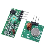 433mhz rf wireless receiver module 433 mhz transmitter module kit 2pcs rf 433m hz spring antenna compatible for arduino