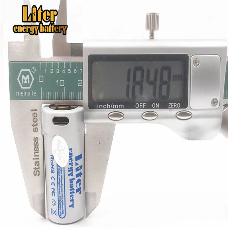 Быстрая отправка литий-ионный перезаряжаемый аккумулятор ICR18350 3 7 в 1000 мАч с Micro USB