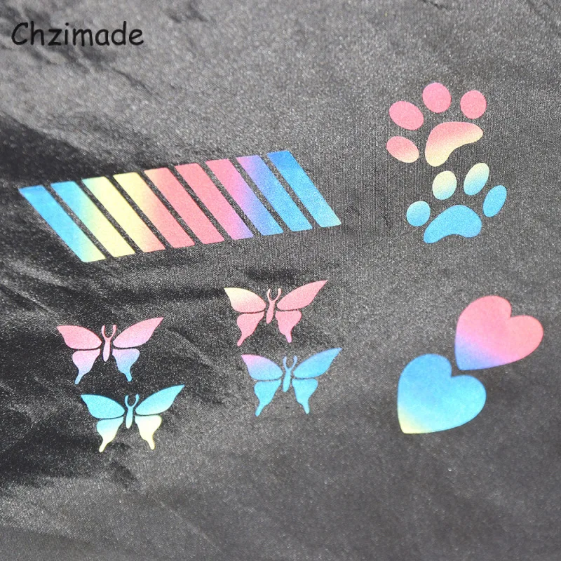 Chzimade 1M x 3 см красочный пластиковый квадратный след Светоотражающие Стикеры ленты