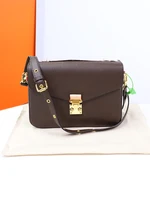 womens high quality monogram classic messenger bags fashion real leather shoulder handbags free shipping luxury brand bag