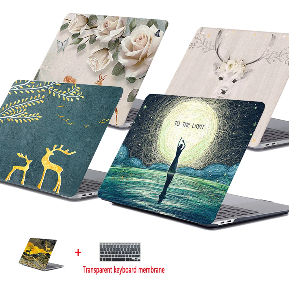 Новый 2019 чехол для ноутбука Apple MacBook Air Pro retina 11 12 13 15 mac book NEW 3 4 дюймов A1706 A1932 + крышка