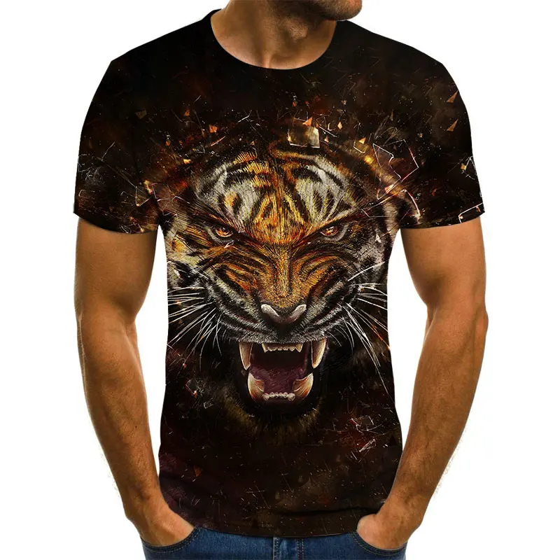 

Male Fashion T-shirt Male 2019 Newest 6XL Lion 3D Print Animal Cool Funny T-Shirt Men Short Sleeve Summer Tops T Shirt Tshirt