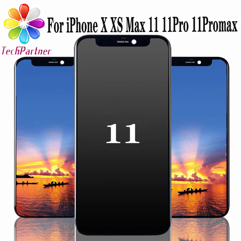 

OEM OLED For iPhone 11 11Pro Max Display With 3D Touch Screen Digitizer Assembly Replacement For iPhone 11 iPhone X LCD