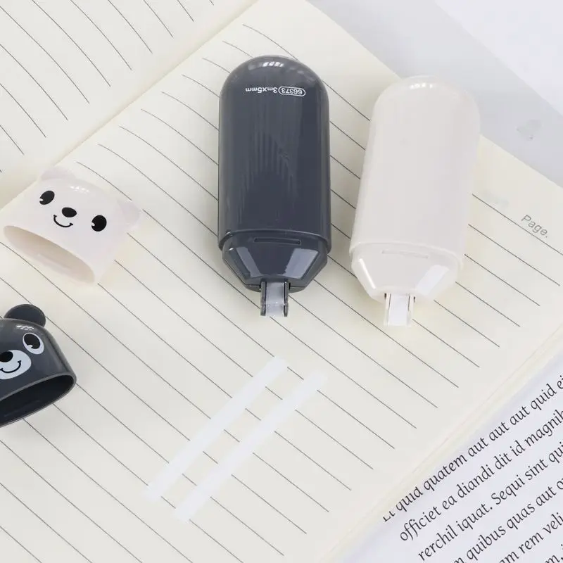 

YYDS 2 Piece Set Kawaii Bear Design Correction Tape Student Stationery School Supplies Office Accessories