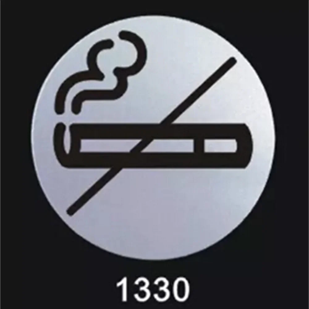 Aluminum Plastic Board Room Warn Sign Wall Door Adhesive No Smoking Warning Label | Дом и сад