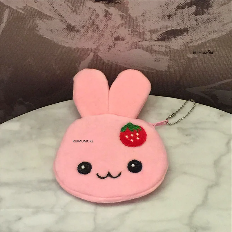 

3sizes - rabbit Plush purse , key hook chain plush purse , plush toy BAG purse