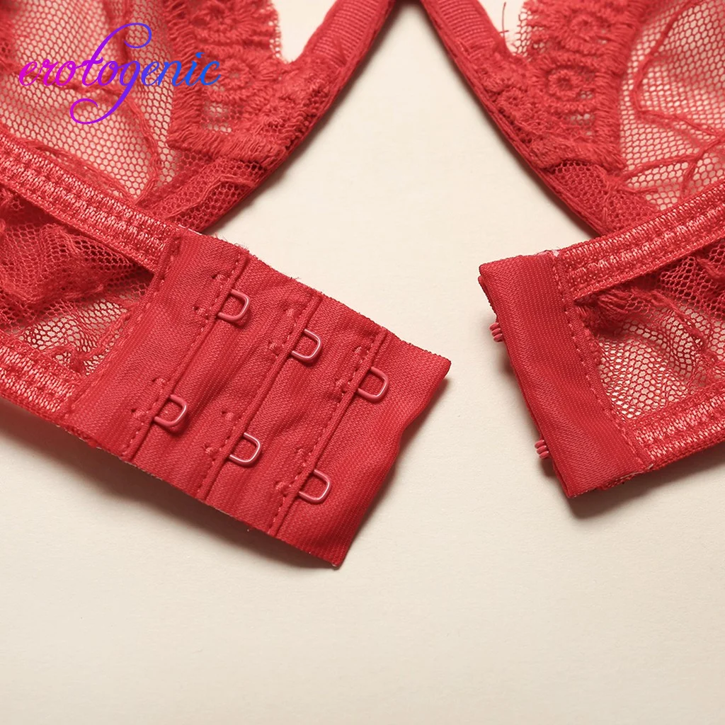 Комплект нижнего белья эротическое Новое Женское цветочное кружевное нижнее