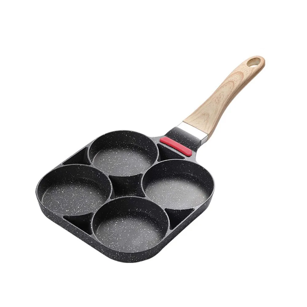 

Антипригарная сковорода, инструменты для выпечки с плоским дном, устройство для приготовления блинов, стейков, четыре отверстия, новинка, к...