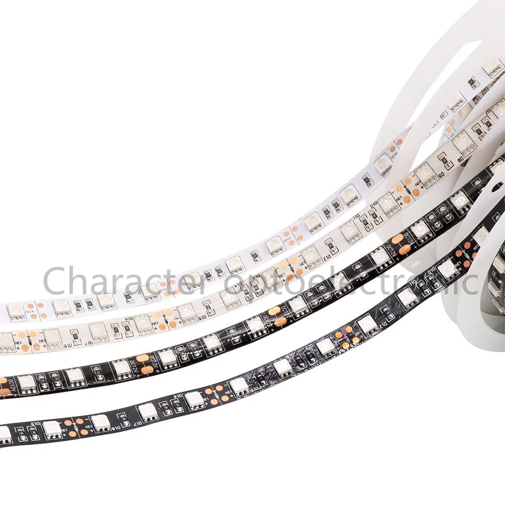 DC12V черный/белый PCB UV 395 405nm Фиолетовый светодиодные полосы света 5050 SMD 60