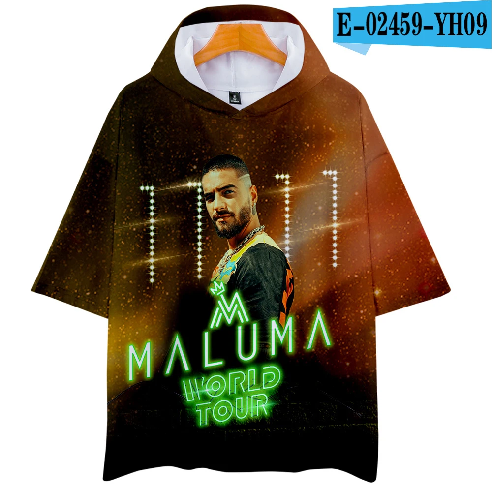 

Креативная личность Maluma, Колумбийский певец и songwriter, мягкие 3D толстовки, футболка с коротким рукавом, певец, для мужчин/женщин, Shor