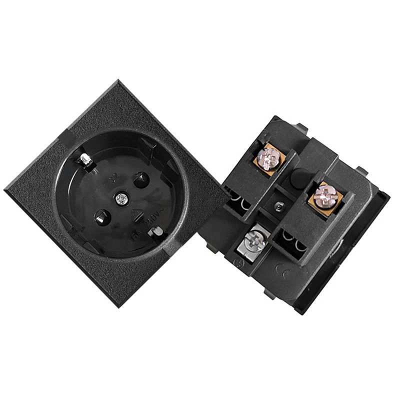 Европейский немецкий стандарт розетка питания переменного тока Гнездовой