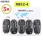 5 шт.лот KEYDIY 3 + 1 кнопка, многофункциональный пульт дистанционного управления женской + 1  NB серии для KD900 URG200, все функции в одном
