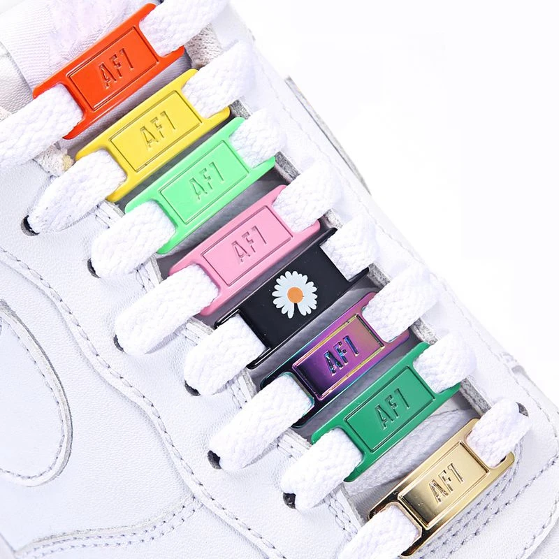 1 Pair (2pcs) Shoelaces Buckle High-quality Metal Material DIY Sports Shoes Shoe Decoration AJ/AF Shoe Laces Buckle