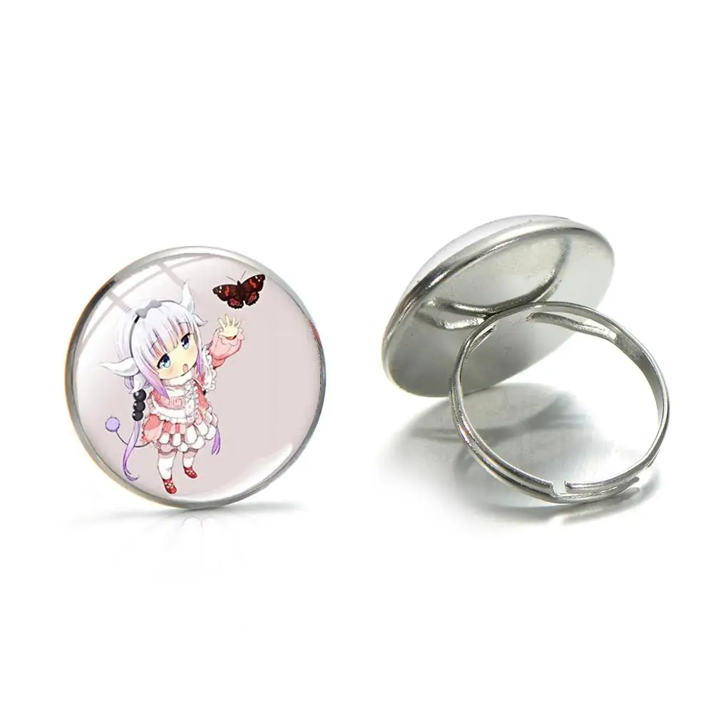 Кольцо SINA с изображением милой горничной девушки фотографий дракон мисс Кобаяси