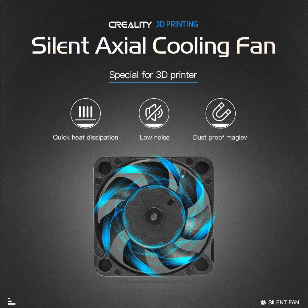 24V 4010 Silent Axial Cooling Fan Fluid 4800r/min Low Noise Upgrade For CR-10 V2 V3 Ender-3 Pro Ender-5 PLUS ET4 ET5 3D Printer