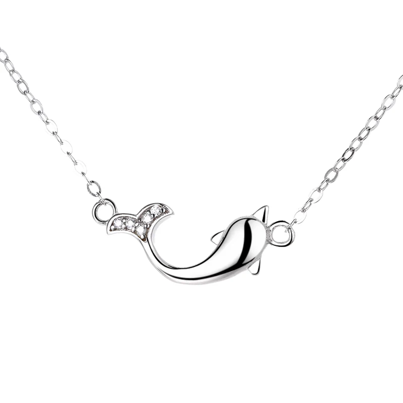

FAHMI Original Design 2021 New Style 100% 925 Sterling Silver Dolphin All-Match Personality Exquisite Women's Necklace