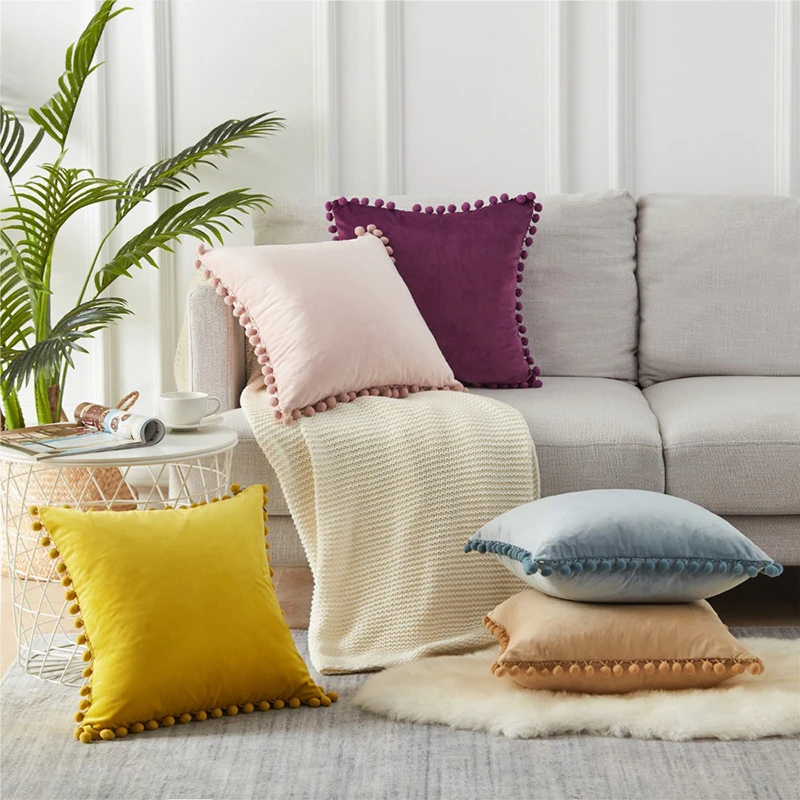 

Household soft velvet cushion cover luxury decorative pillowcase home decoration living room sofa 50×50 45×45cm