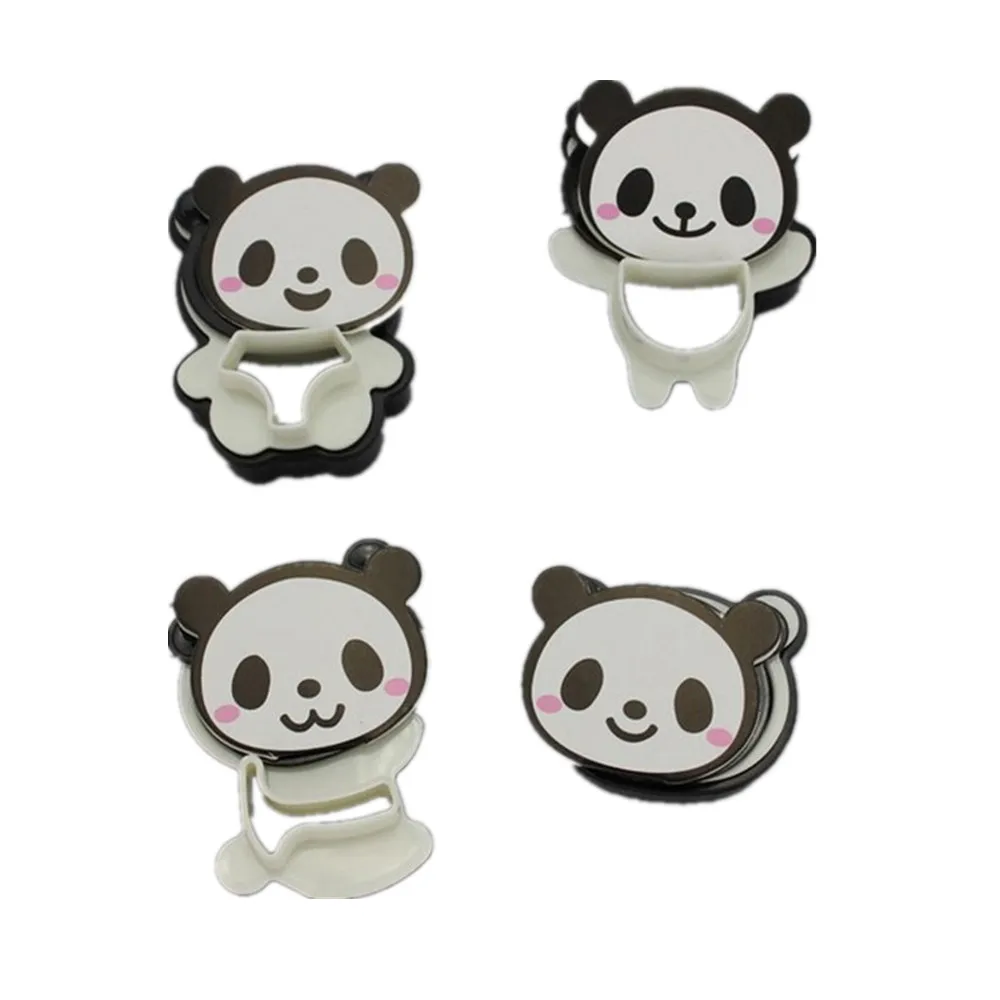 4 шт./компл. в виде панды формочка для печенья 3d-плунжер резак хлеба сэндвич форма