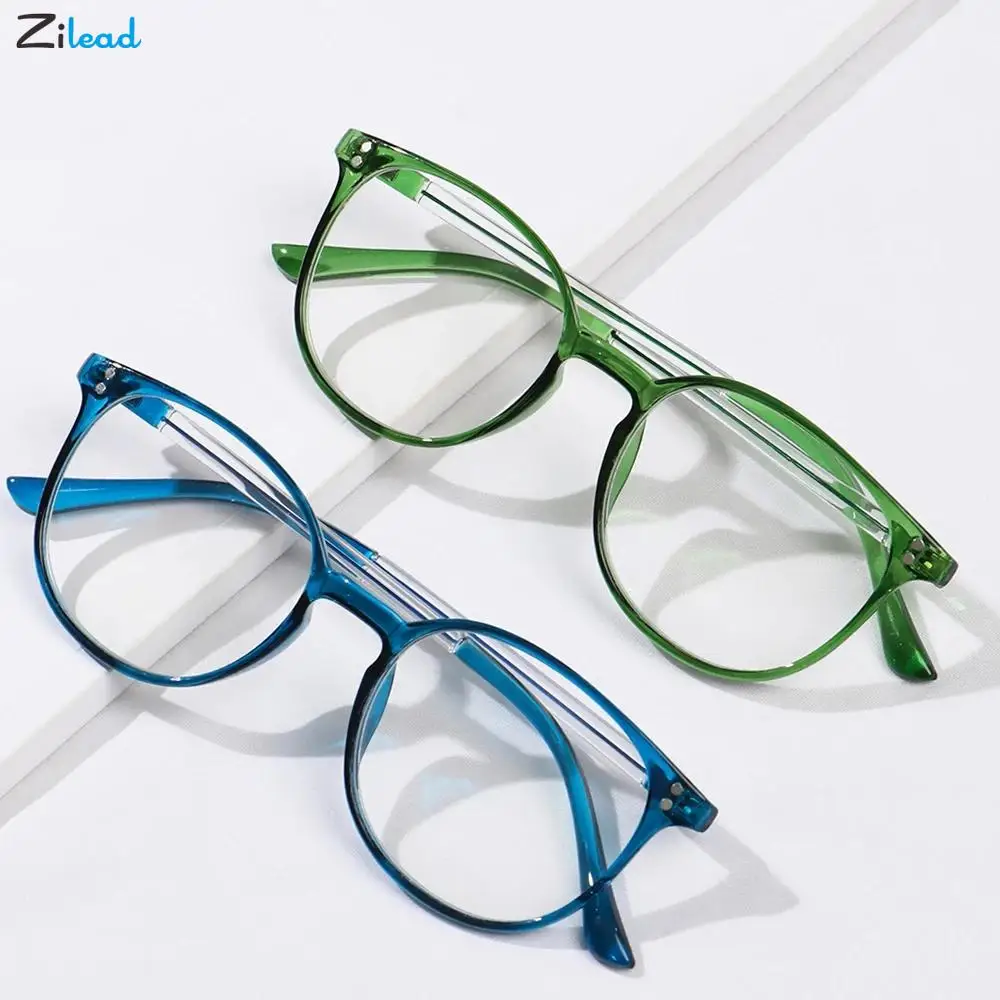 

Zilead HD Reading Glasses Unisex Fashion Ultralight Square PC Frames Presbyopic Eyewear Women Men Glasses Diopters +100 To+350
