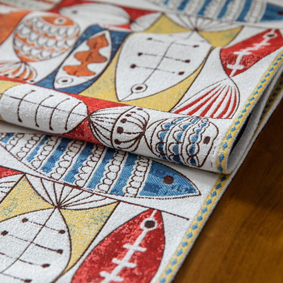 

Chenille Table Runners with Tassels,Rectangle Fashion Tea Tablecloth,for Wedding Party Decoration Christmas Decorations 2021