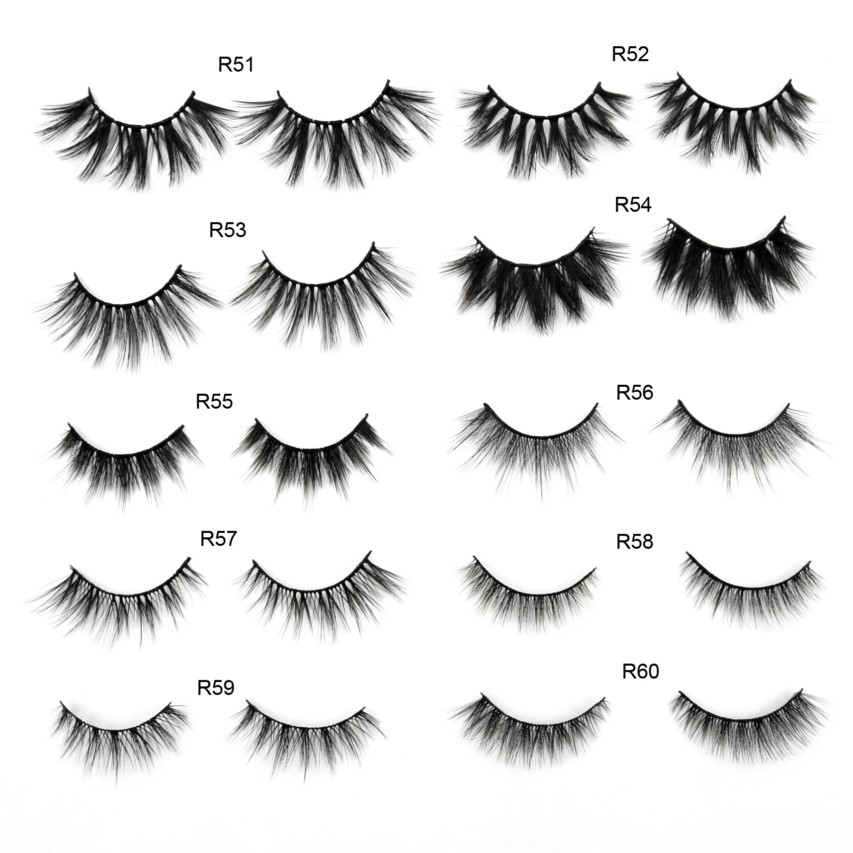 10 пар искусственных норковых ресниц Объемные натуральные ресницы драматические