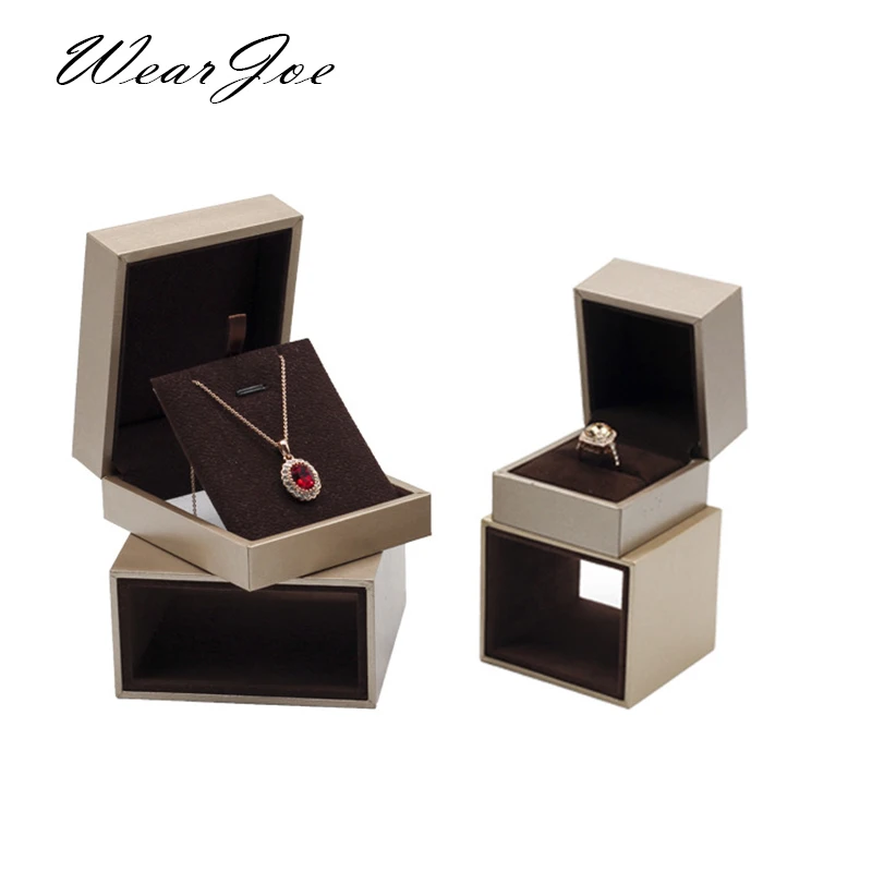 

Hidden Wedding Ring Gift Box Paper Handbag Lovers Couple Ring Box Presentation Case Luxury Jewelry Pendant Necklace Storage Box