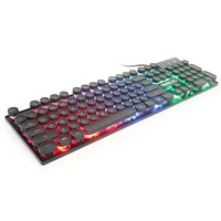 2021 new usb wired gaming keyboard 104 keys rgb backlit mechanical feeling gamer keyboard for computer laptop pc