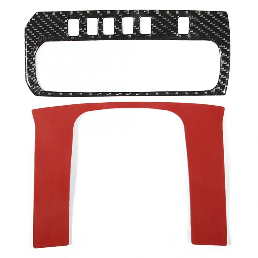 2 шт. настоящий углерод-волокно защелка переключения передач обшивка панели