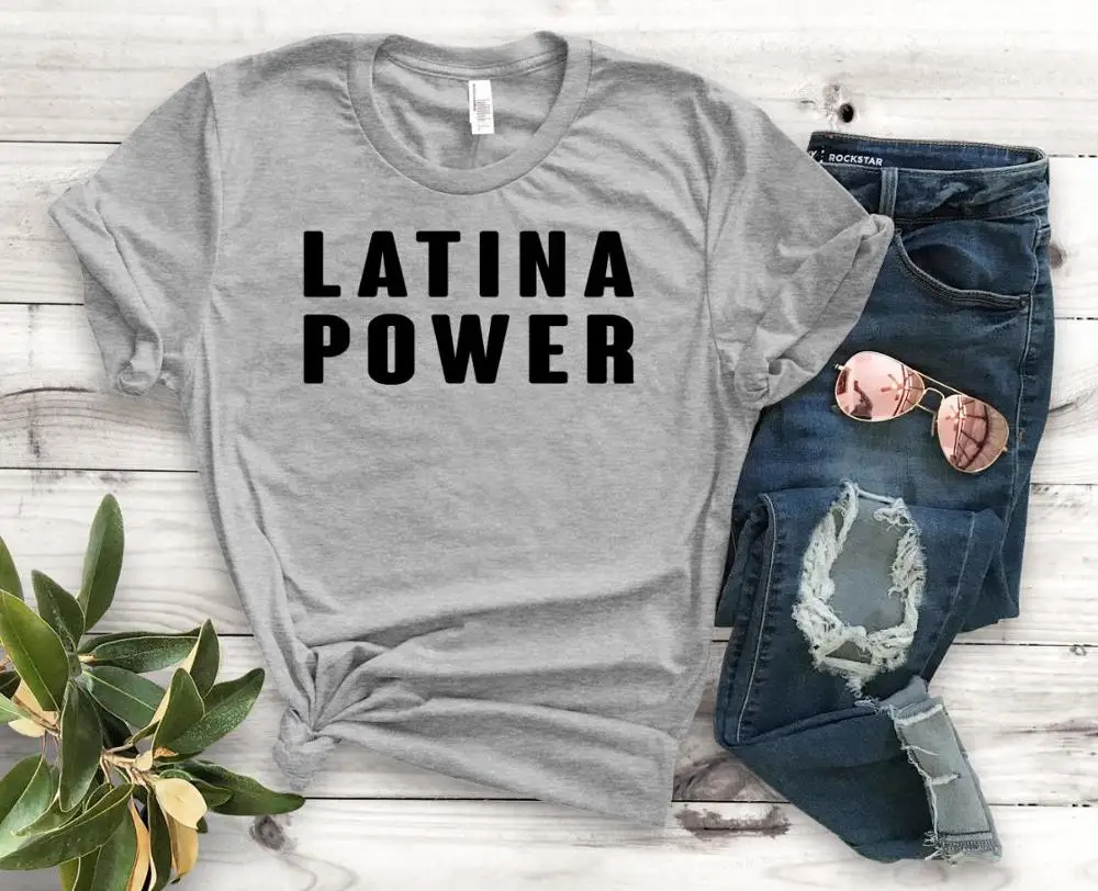 Футболка женская с принтом латина хлопковая Повседневная смешная рубашка топ