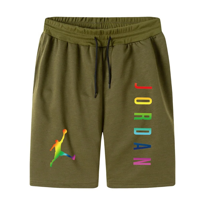 

Men's shorts hot 2021 summer casual cotton fashion style big men drawstring elastic waist breeches beach pants