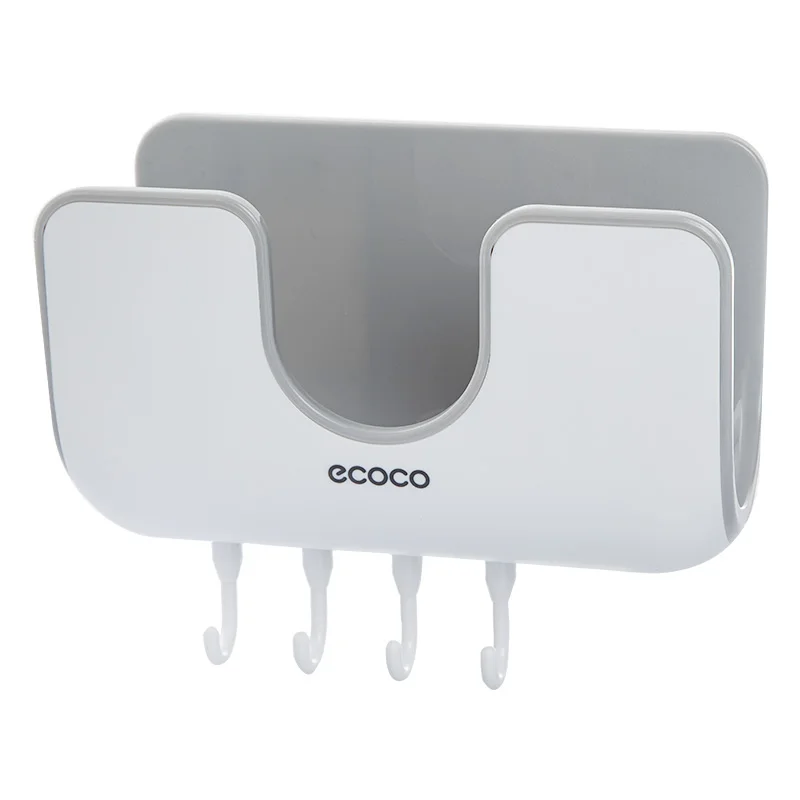 

Wall-mounted Pot Lid Rack Chopping Board Drainer Holder Soup Spoon Shelf with Four Hooks Kitchen Tool Storage Shelving Organizer